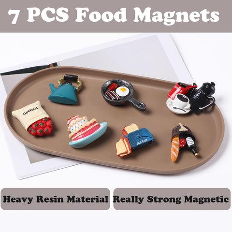 Vibrant food-shaped magnets by Favensen add playful charm to offices and classrooms.