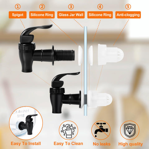 Included accessories provide quick setup for a complete drink station