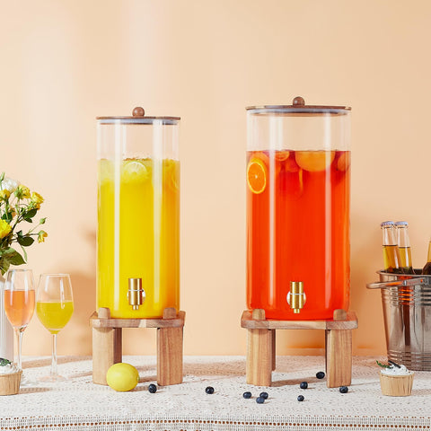 FavorFlavor glass beverage dispenser doubles as stylish decor at events