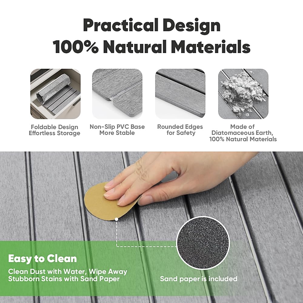 Favorking mat with non-slip base secured on counter