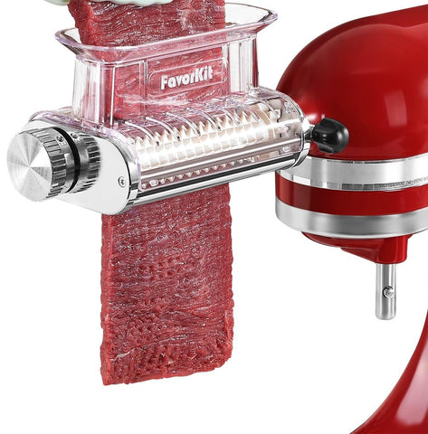 FavorKit adjustable tenderizer with three settings and cover for customizable tenderness.
