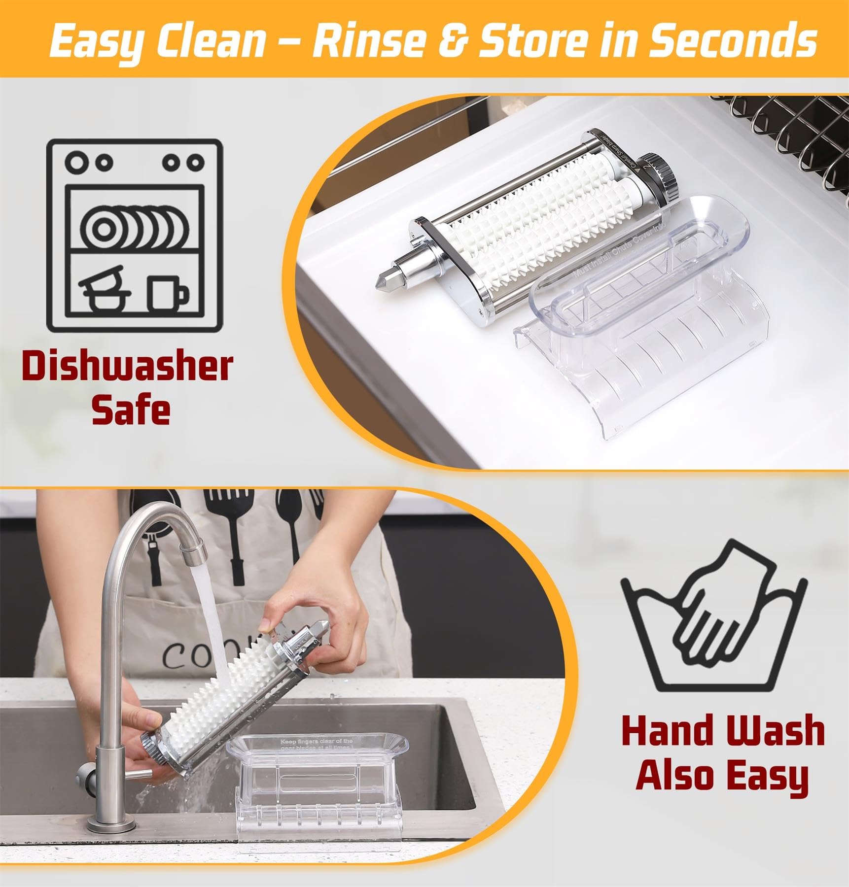 Compact storage design fits small kitchens and keeps countertops clear.