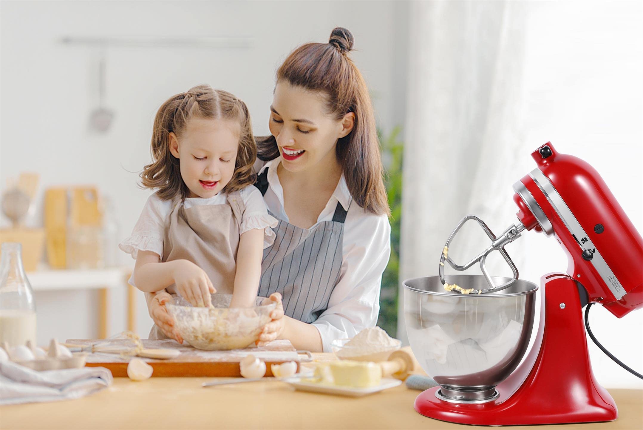 FavorKit dishwasher-safe flat beater simplifies cleanup after baking