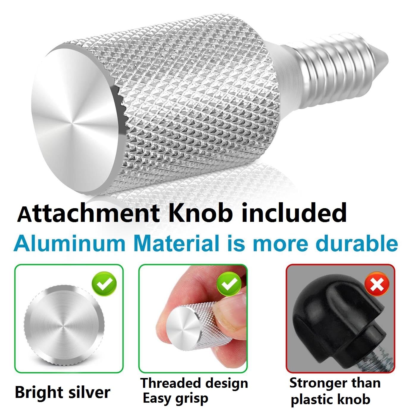 FavorKit hub knob screw included ensures secure setup during use.