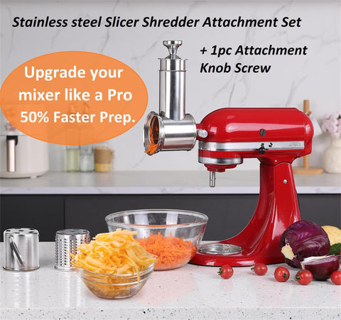 FavorKit KitchenAid-compatible attachment enhances your mixer with versatile slicing options