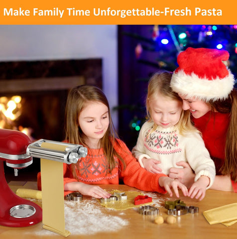 FavorKit pasta sheet roller provides smooth dough sheets for even thickness