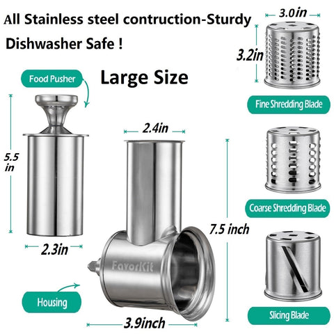 Close-up of FavorKit blades assembly with 2.3mm, 6mm, and 4mm blades