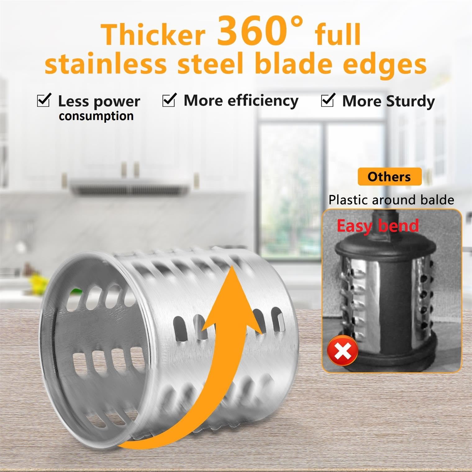 Durable stainless steel construction of the FavorKit attachment