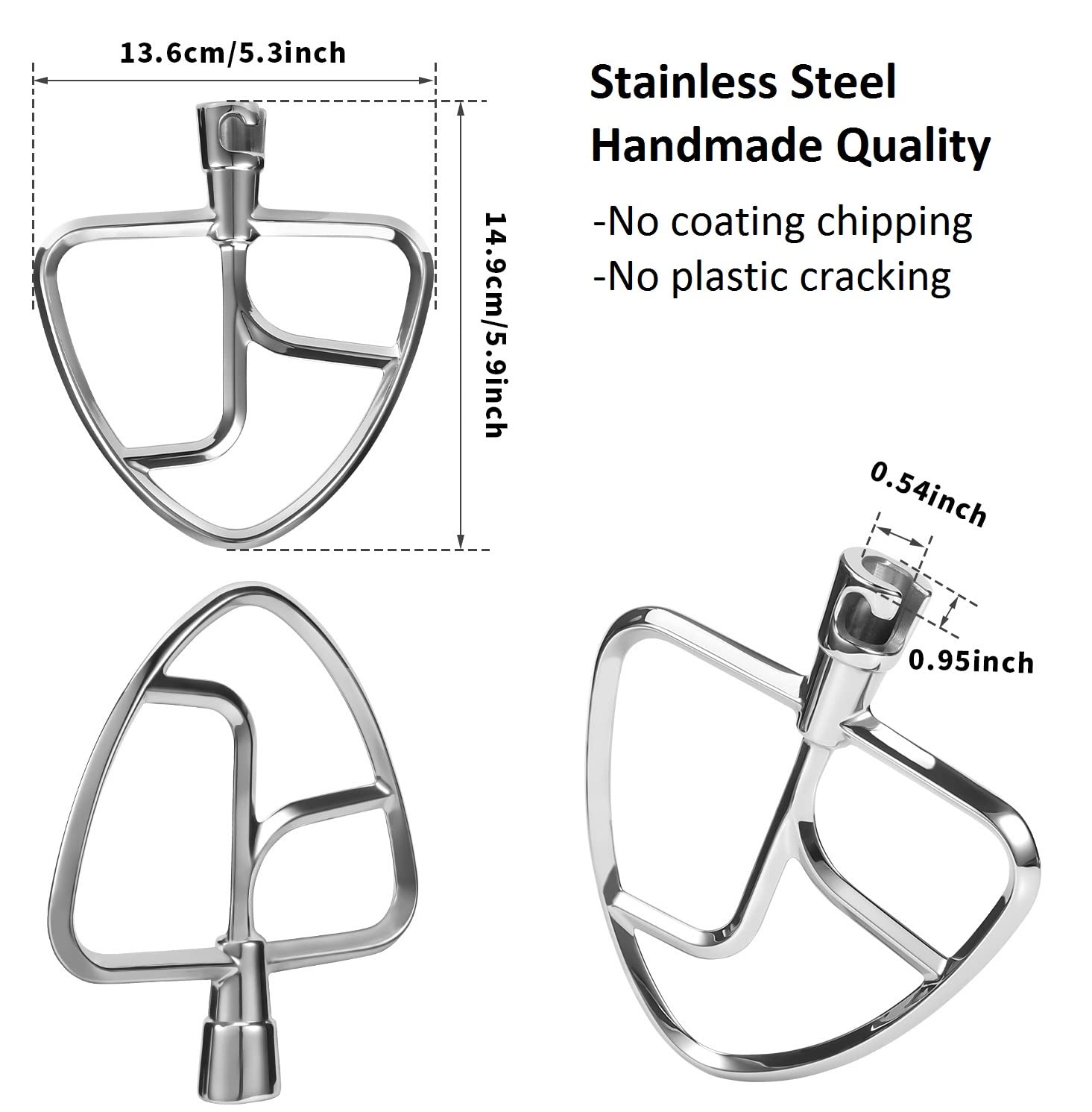 FavorKit beater for 4.5-5 qt mixers enables faster, more even mixing