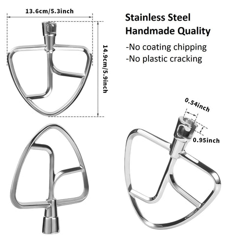 FavorKit beater for 4.5-5 qt mixers enables faster, more even mixing