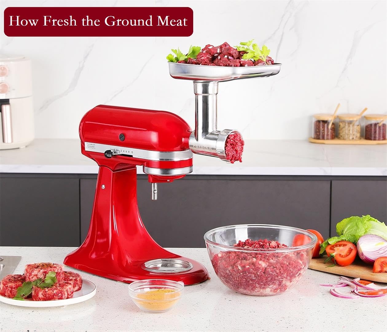 Three sausage tubes from FavorKit enable versatile sausage making.