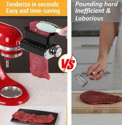 FavorKit three-settings tenderizing enables customized texture for various cuts.