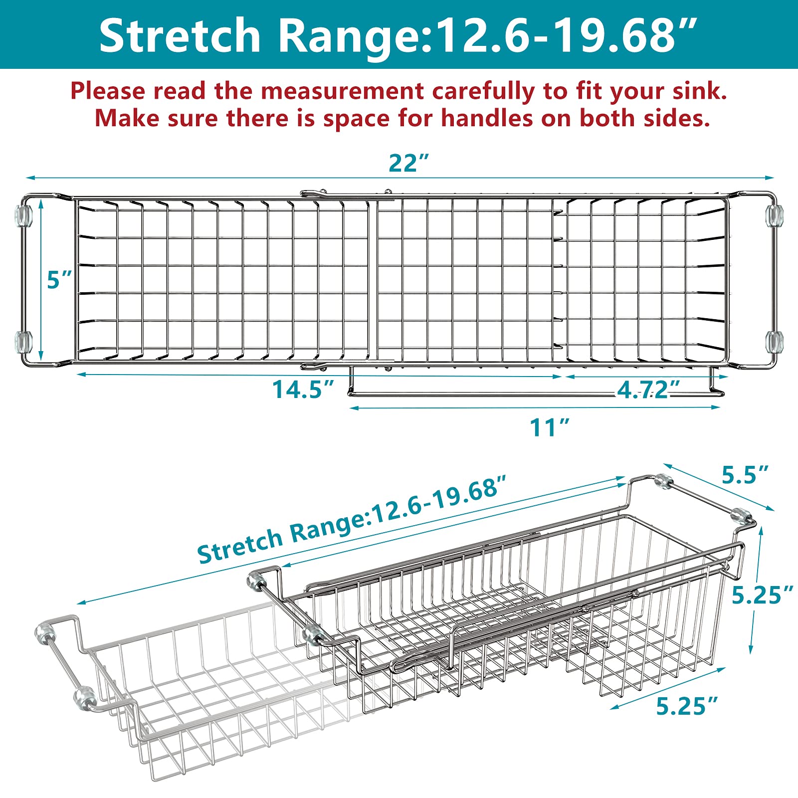 FavoThings over-sink placement with no-tools design frees countertop space.