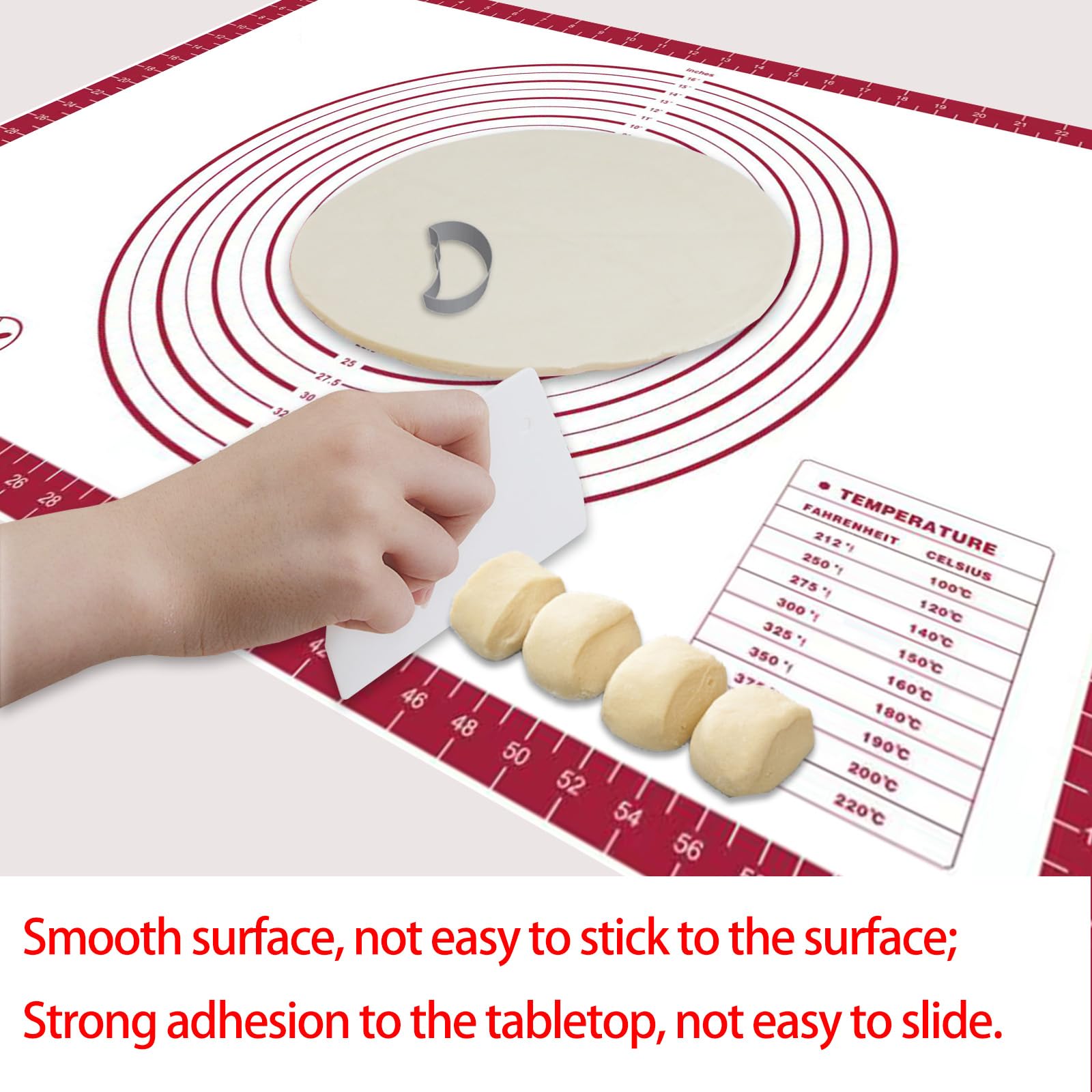 FAVXD dough mat rolled up for compact storage between bakes