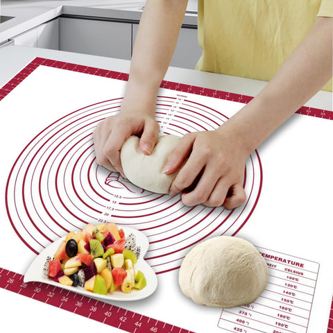 FAVXD silicone pastry mat with non-slip surface for steady rolling
