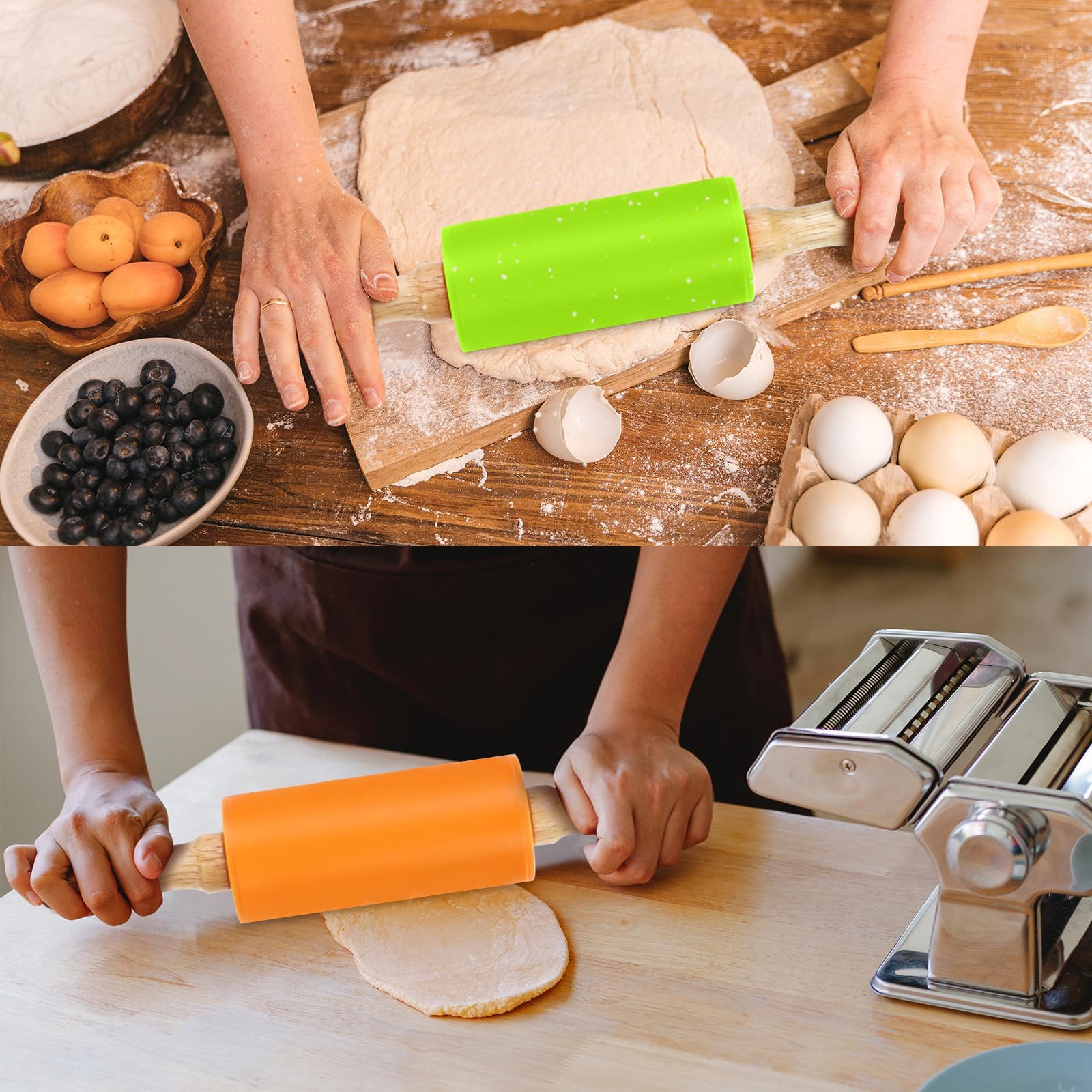 Faxco family kitchen time with kids rolling pin, engaging baking activity.