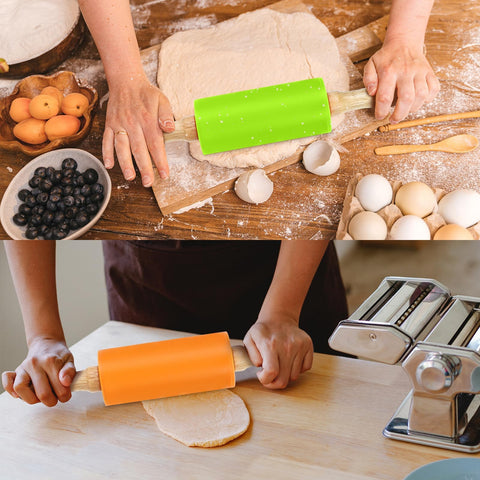 Faxco family kitchen time with kids rolling pin, engaging baking activity.