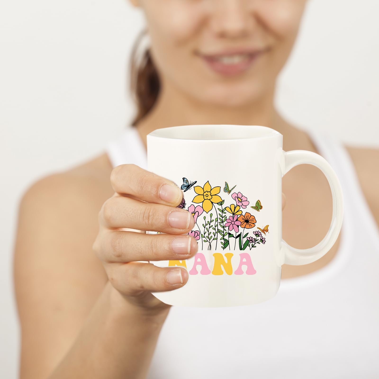 fcaylo Nana mug close-up floral pattern detail