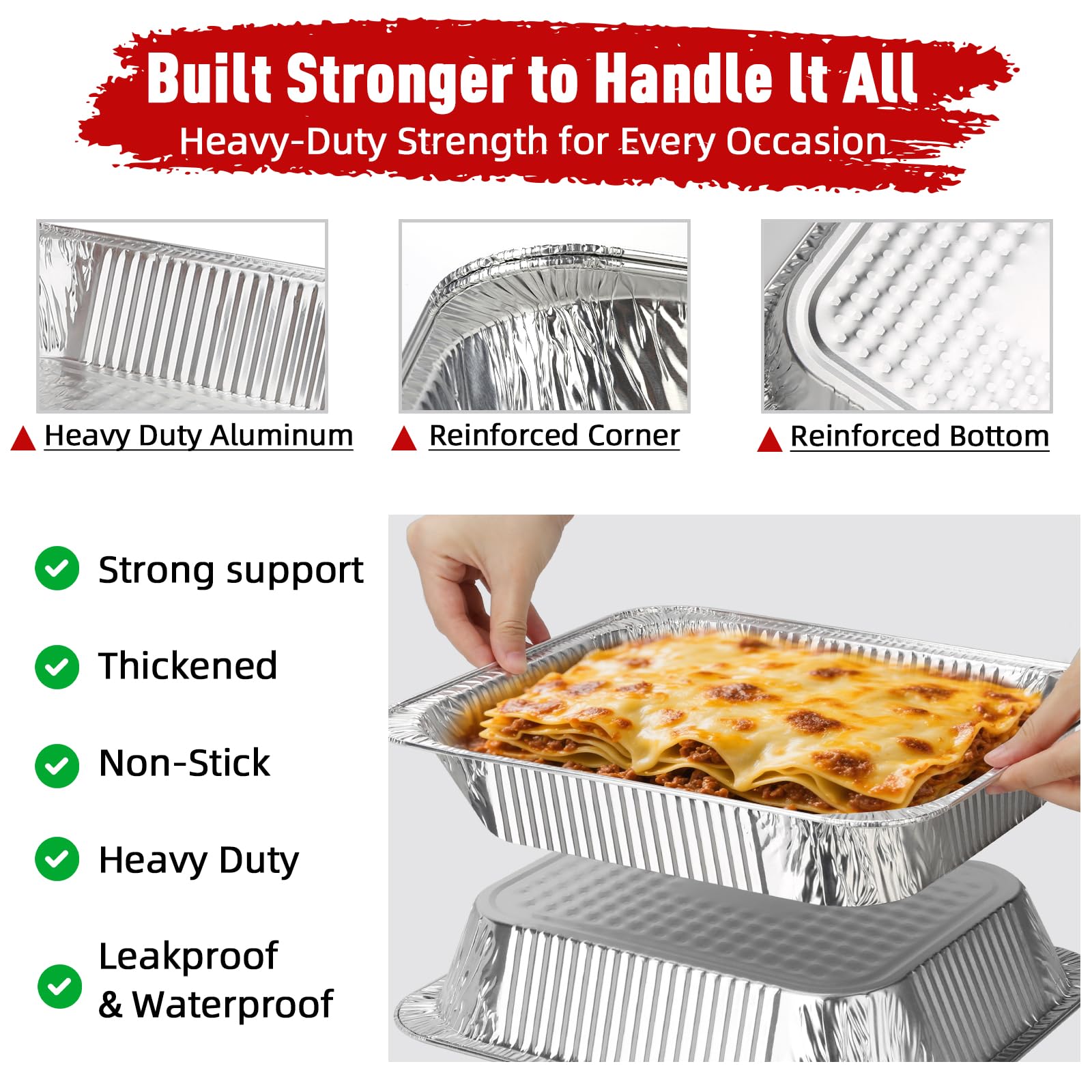 Fcotsm pans work in freezers, ovens, grills, and steam tables for versatile cooking.
