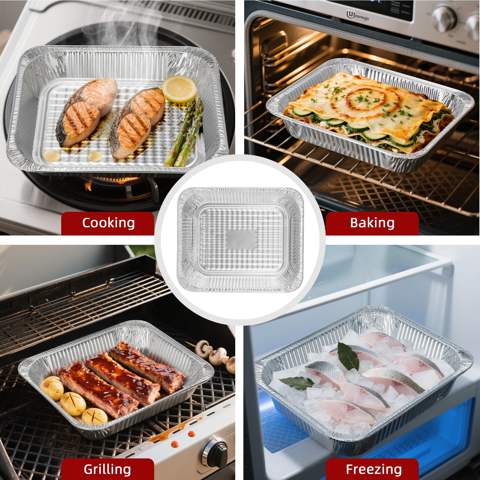 Fcotsm recyclable-after-use pans support eco-friendly cleanup after events.