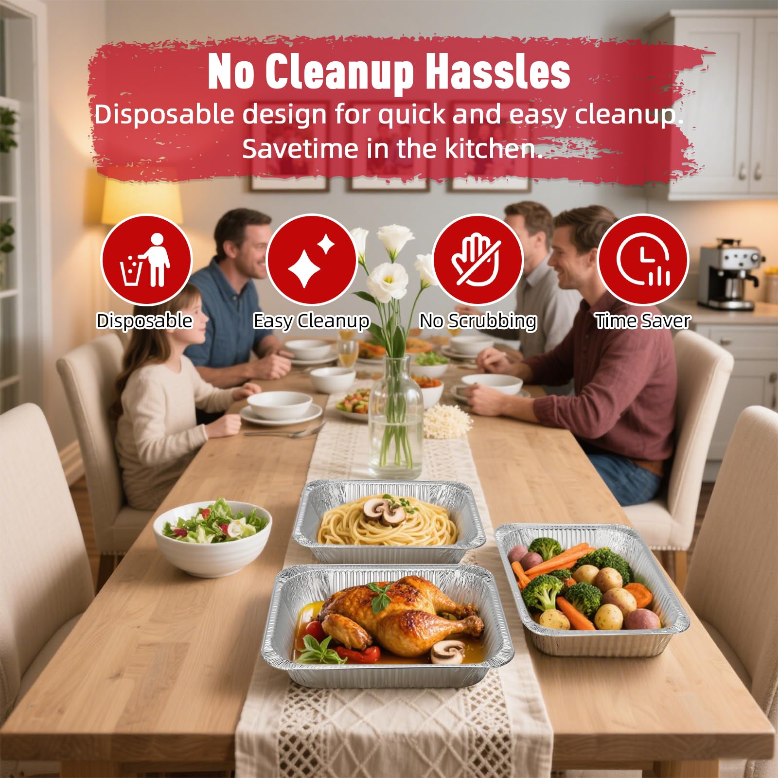 Fcotsm serving pans are ideal for parties and catering events.
