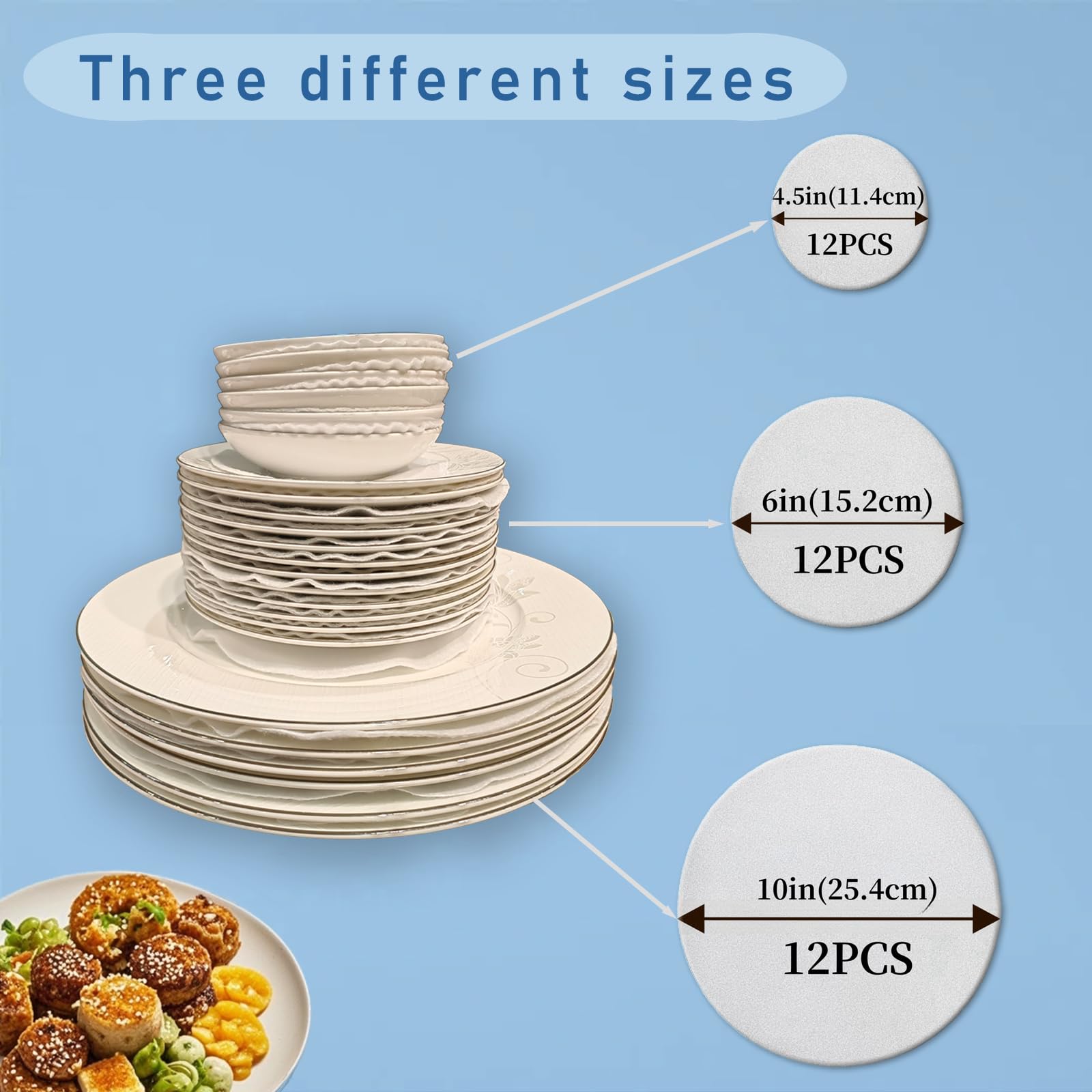 FCSTYODO 4.5-inch dividers cushion coffee saucers