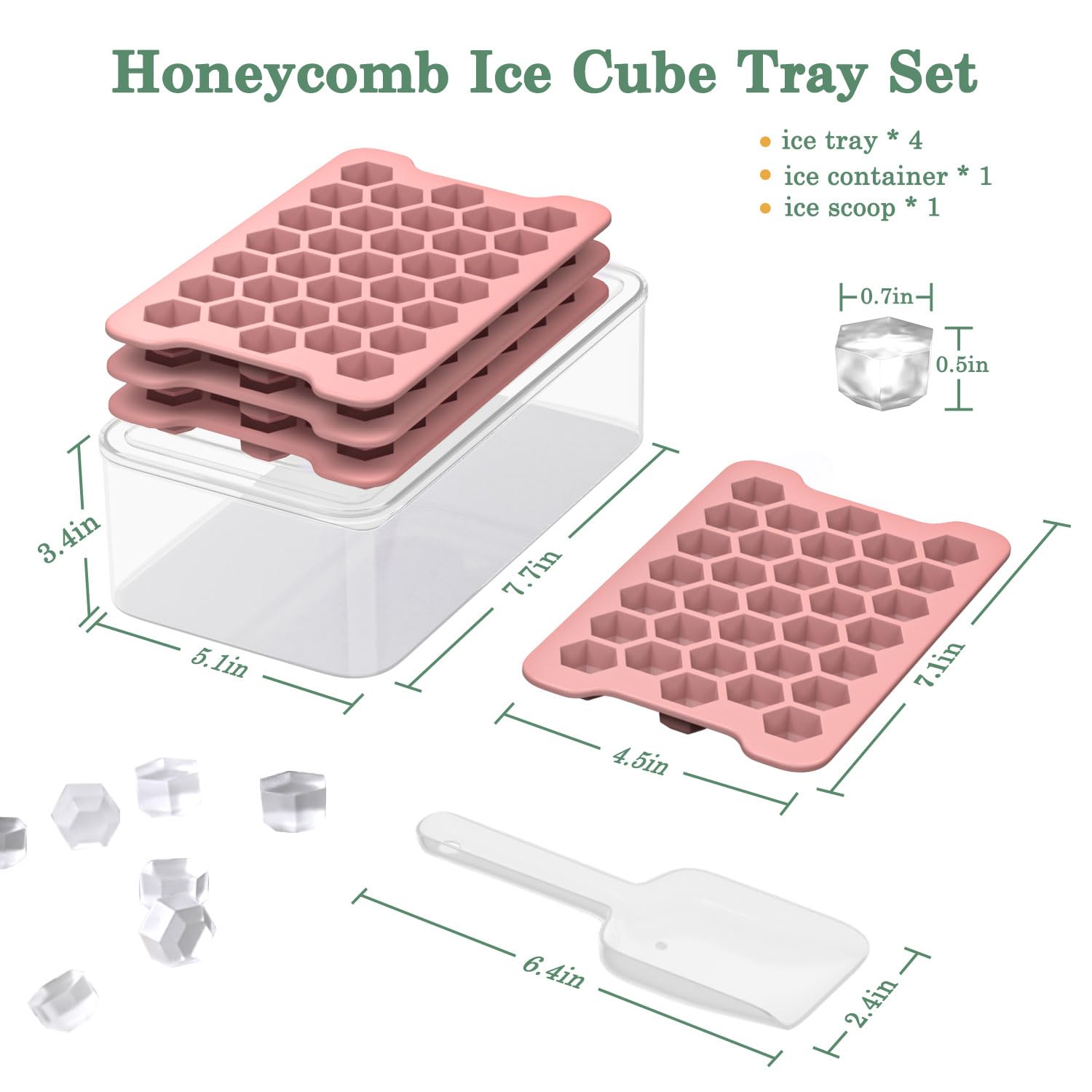 FDDAI ice scoop with trays makes serving easy.