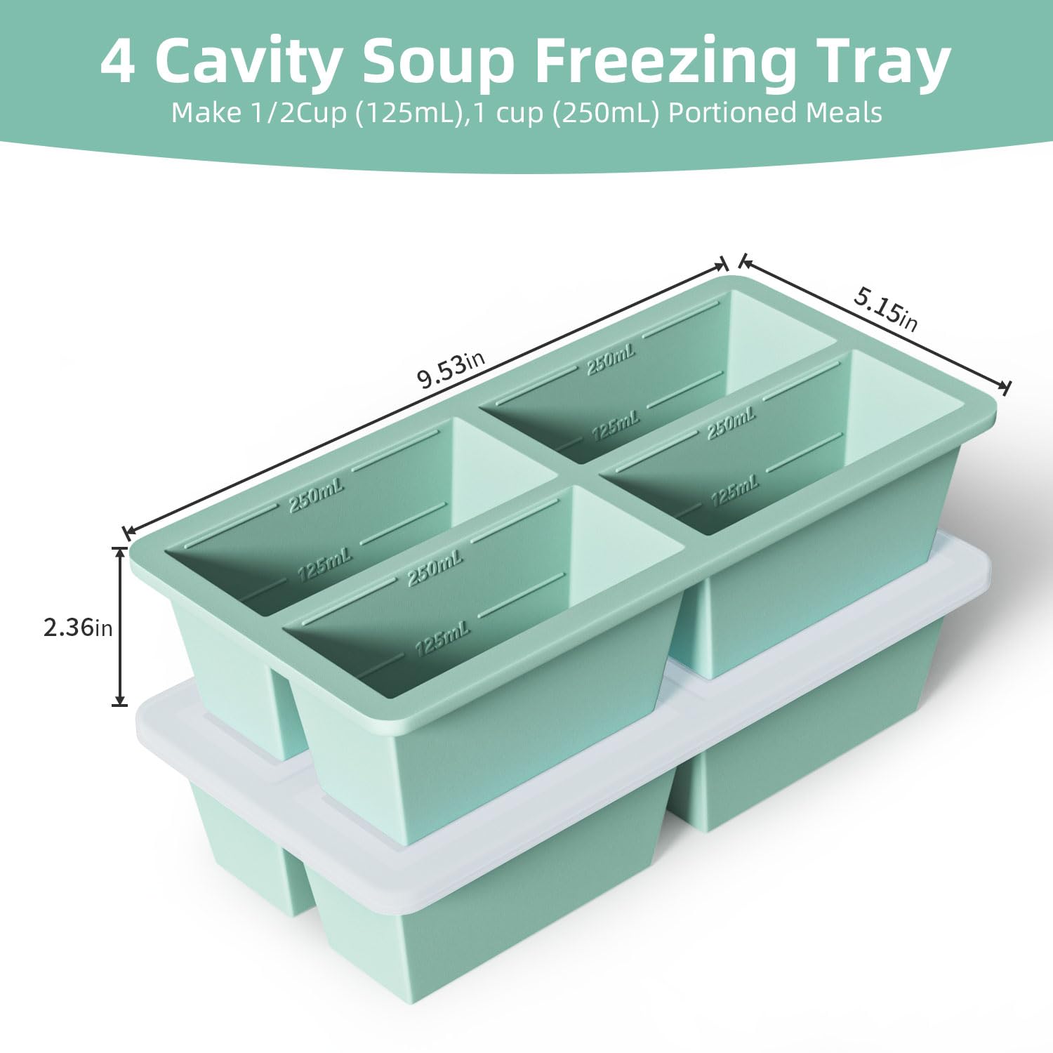 FDDAI stackable freezer tray saves space in the freezer.