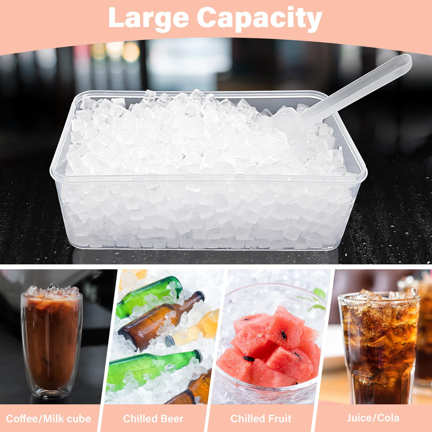 FDDBI dishwasher safe ice tray for easy cleanup