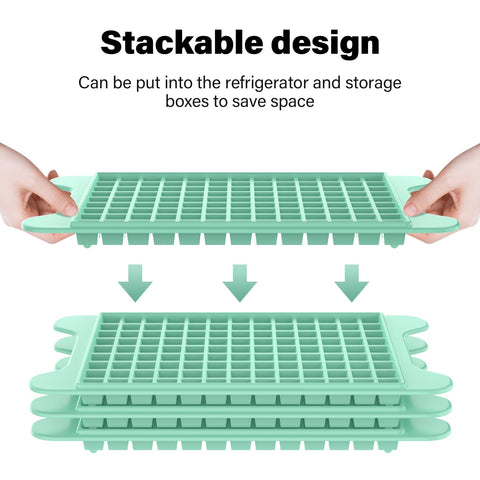 FDDBI easy-release ice tray demonstrates twist to release ice quickly.
