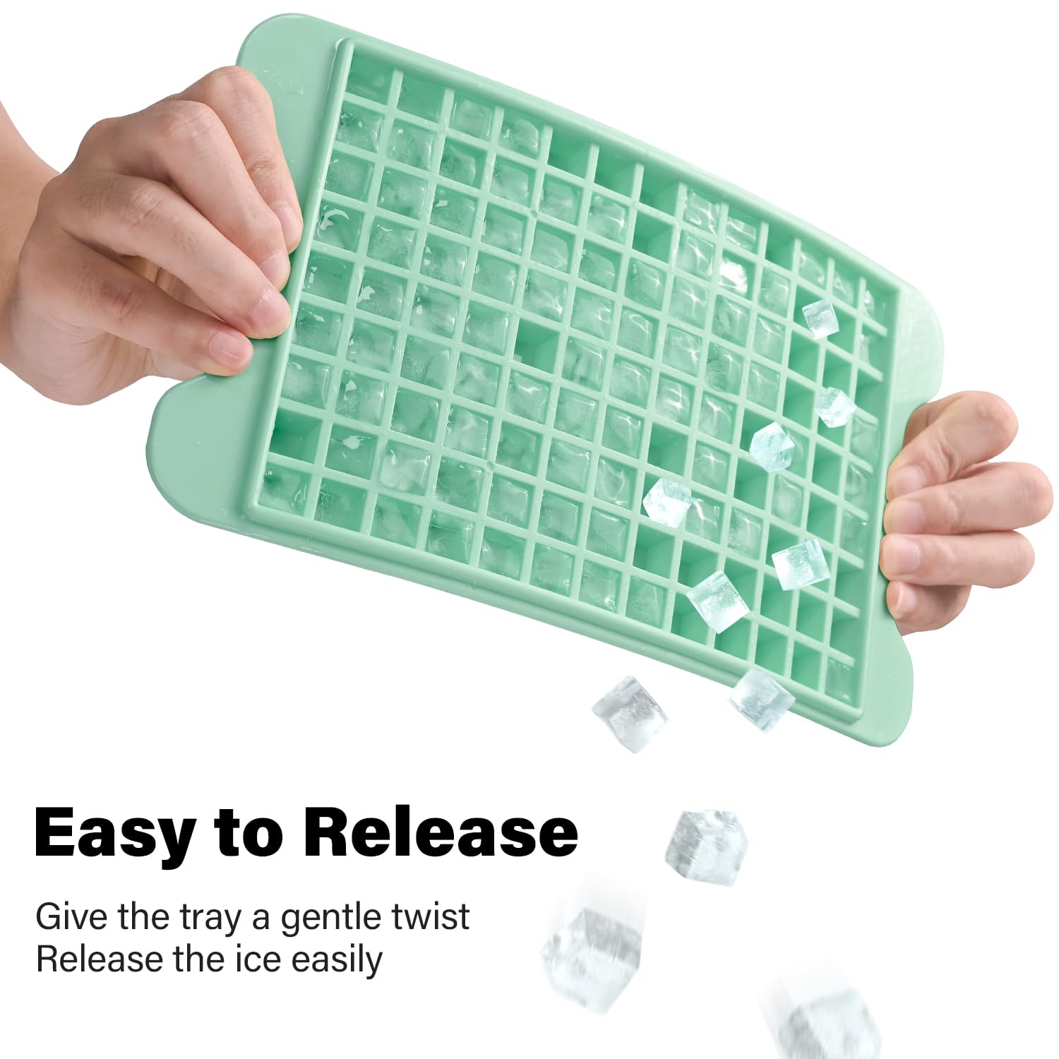 FDDBI nugget ice tray creates 117 small cubes for beverage cooling.