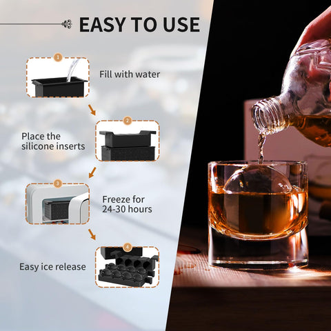 FDDBI pouring water into tray demonstrates easy setup for freezing.