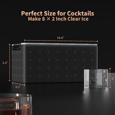 FDDBI large ice cubes for bourbon keep drinks chilled longer without dilution.