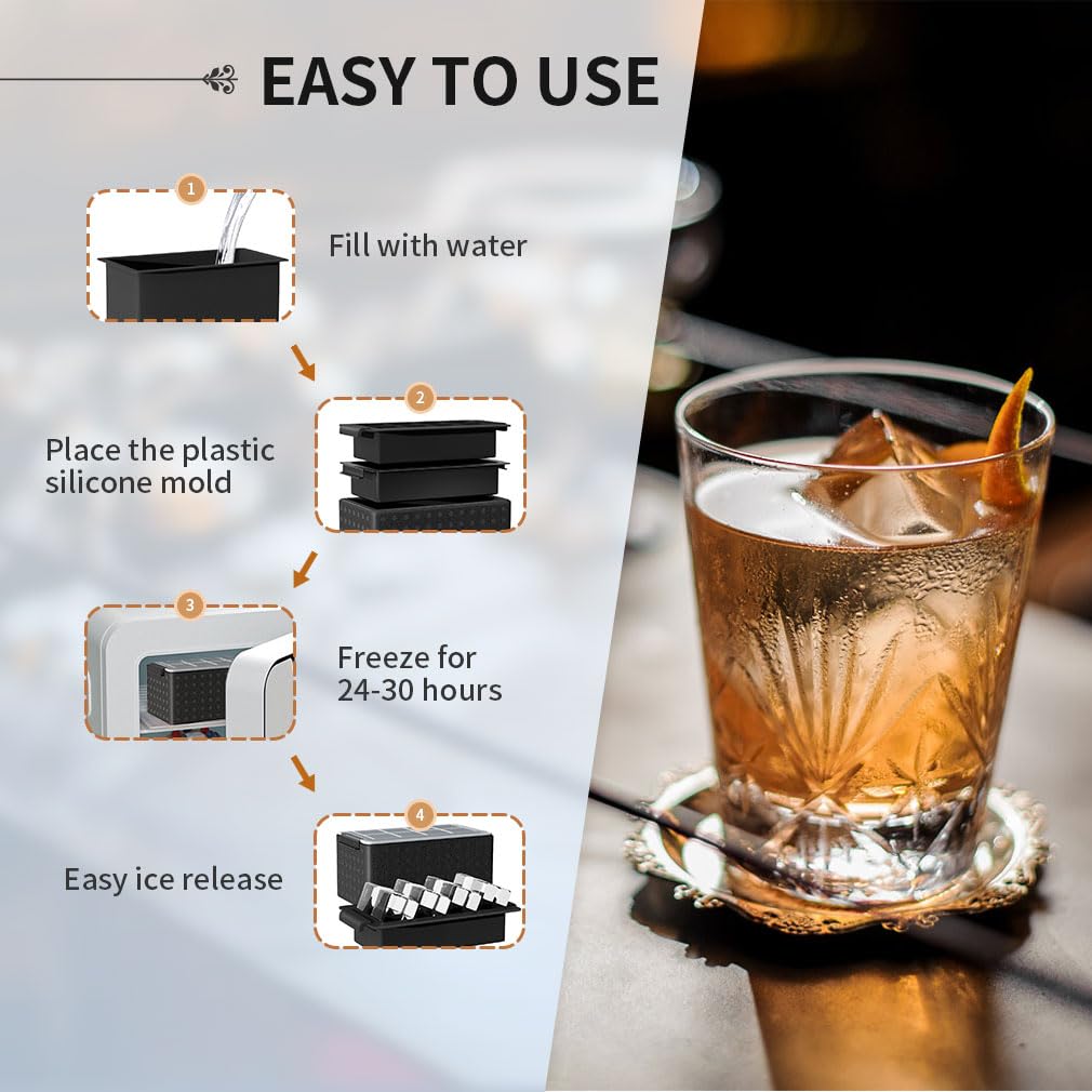 FDDBI whiskey ice cubes for parties and gatherings add visual appeal.