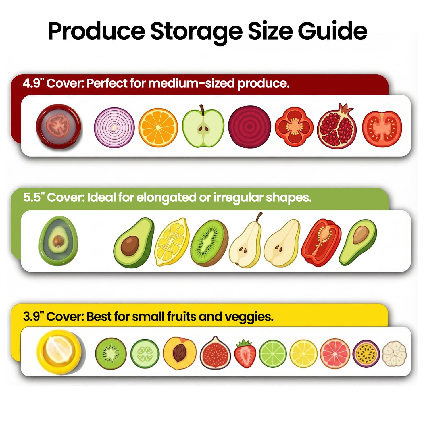 FDPOD-02 red fridge fruit container keeps leftovers organized and fresh.