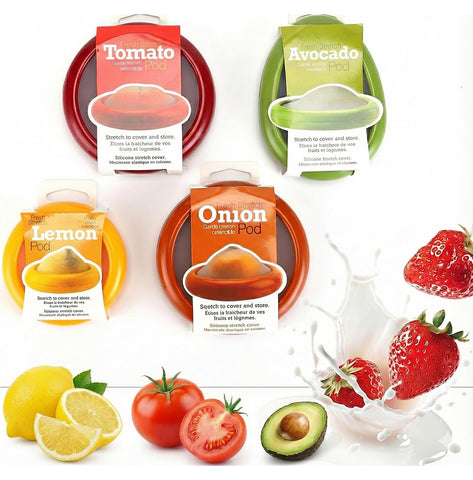 FDPOD-02 yellow fridge fruit container seals in flavor for citrus.