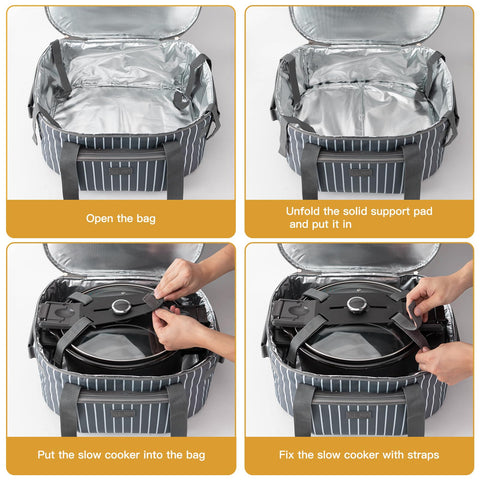 FE Fun Elements fits most 6-8 qt Crock-Pots securely