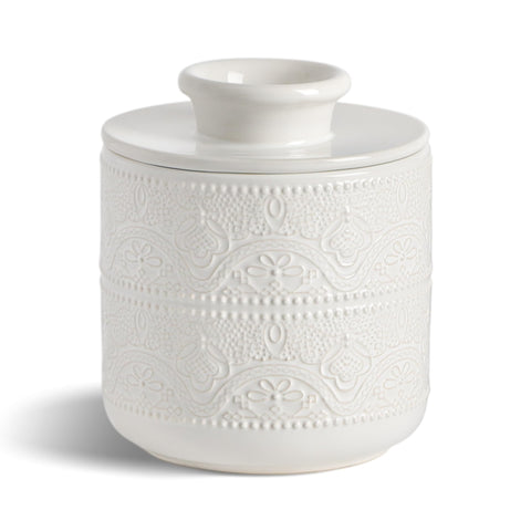 FE FUN ELEMENTS Butter Crock base with water keeps butter fresh and easy to spread.