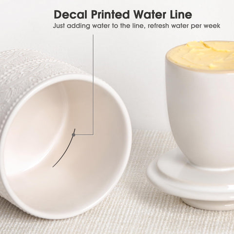FE FUN ELEMENTS Butter Crock is dishwasher safe for easy cleanup.