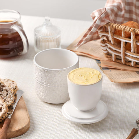 FE FUN ELEMENTS Butter Crock makes a thoughtful holiday gift.