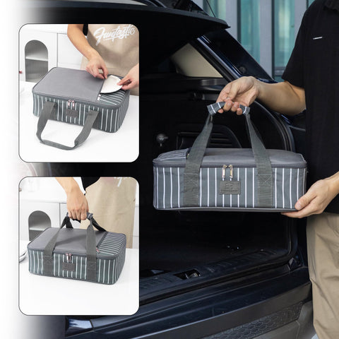 FE Fun Elements dish-fit 9x13 confirms compatibility with standard baking pans.