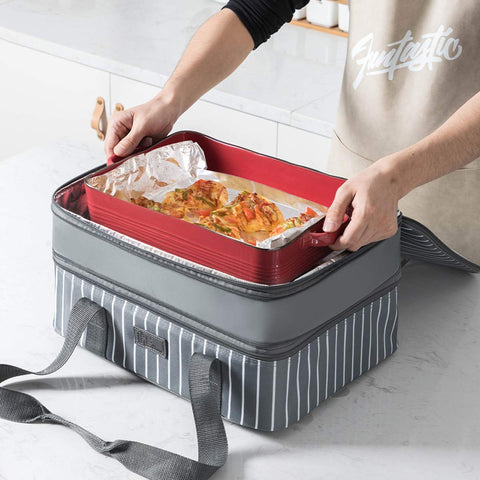 FE FUN ELEMENTS interior lining and two baking dishes for temperature transport