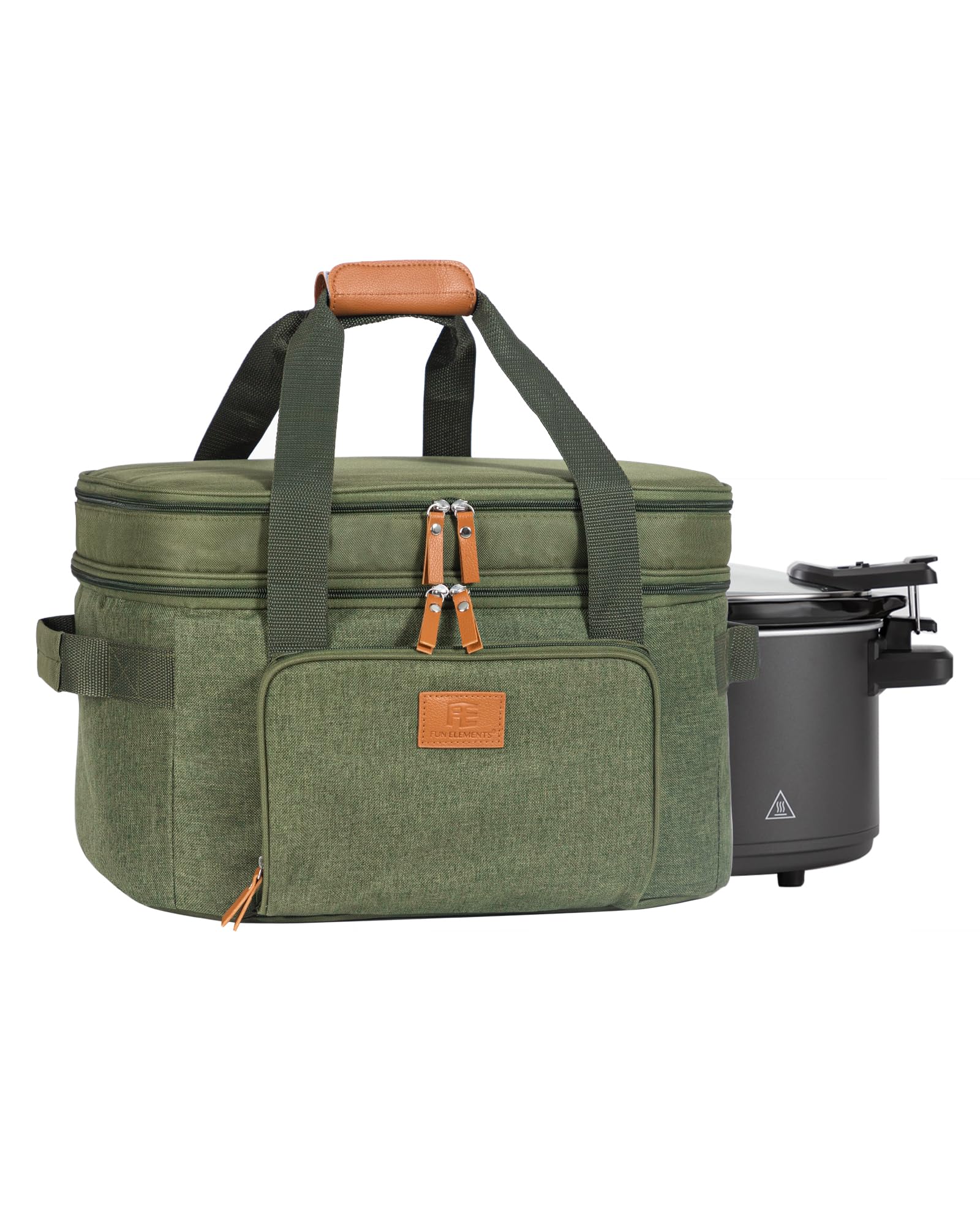 FE Fun Elements double-layer bag with top compartment for recipes and utensils, organized on the go