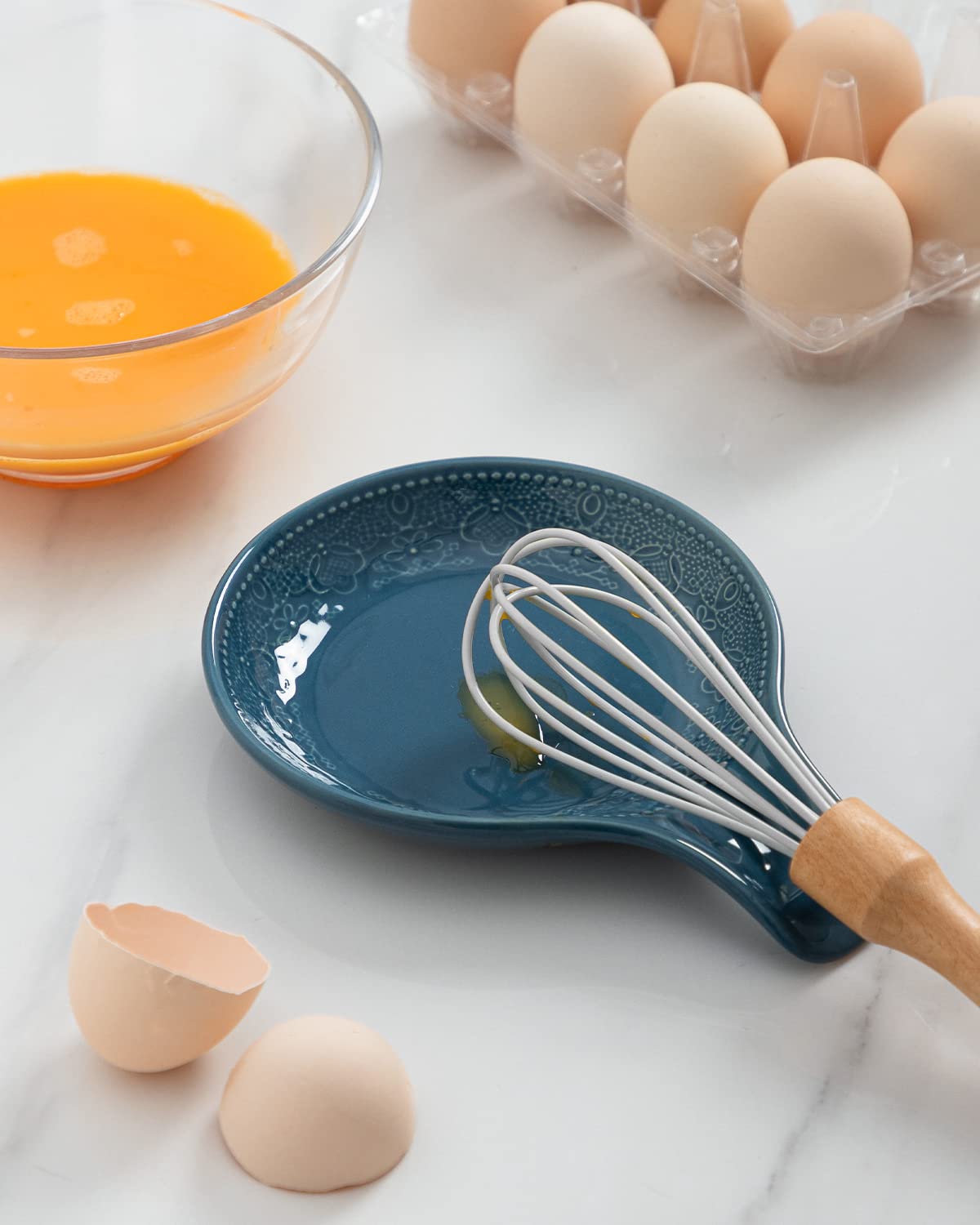 FE FUN ELEMENTS easy-clean glazed ceramic surface for quick wipe