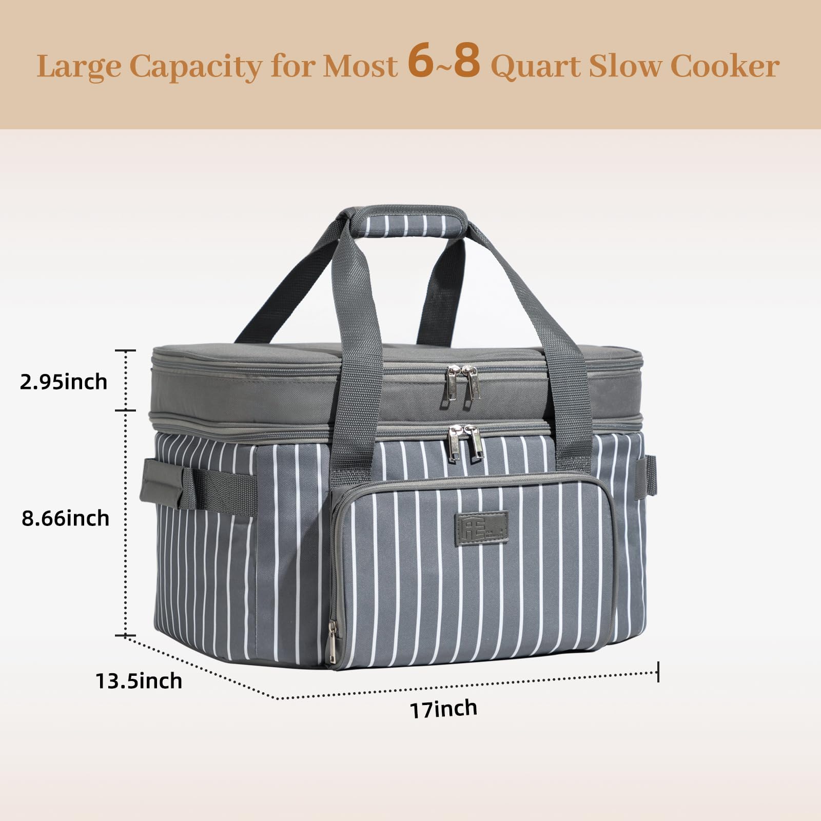 FE Fun Elements bag front pocket keeps napkins and accessories organized on the go