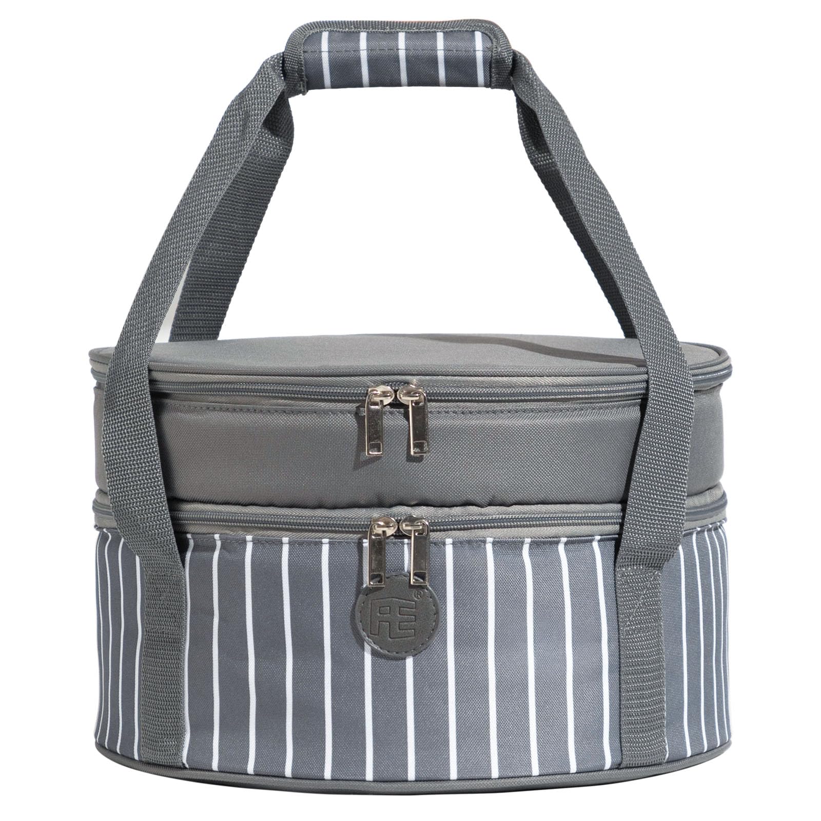 FE FUN ELEMENTS insulated casserole carrier top view for safe meal transport