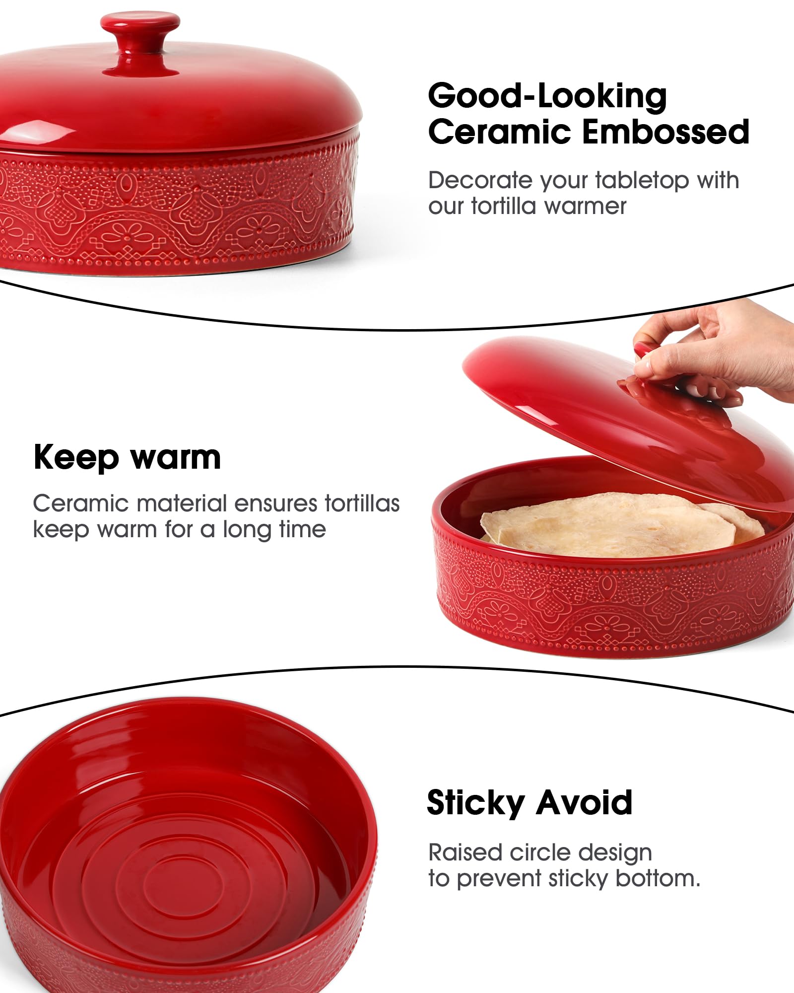 FE Fun Elements microwave-safe tortilla warmer heats tortillas quickly