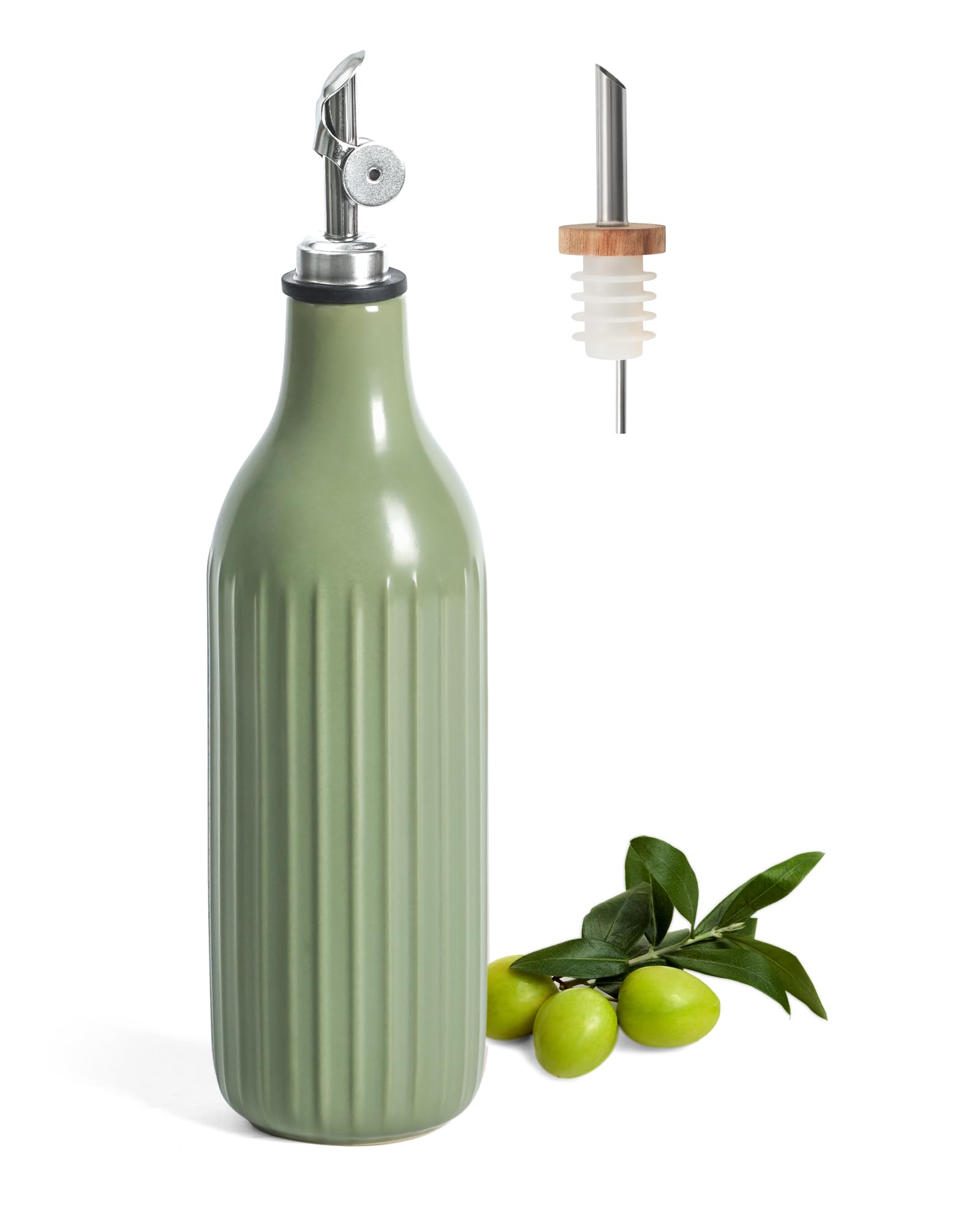 FE FUN ELEMENTS olive oil dispenser 19oz on the counter for fresh oil