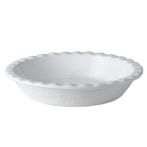 FE Fun Elements Pie Pan, 9-inch ceramic dish for even heat distribution
