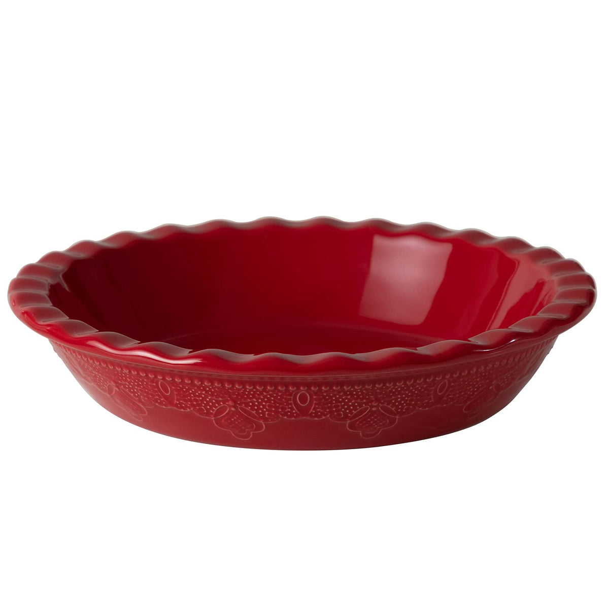 FE Fun Elements 9-inch ceramic deep-dish pie pan for even baking